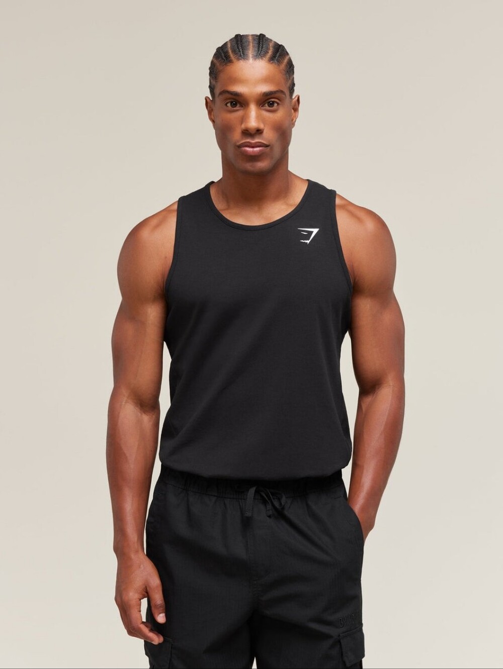 Gymshark Critical Tank Black White Medium
